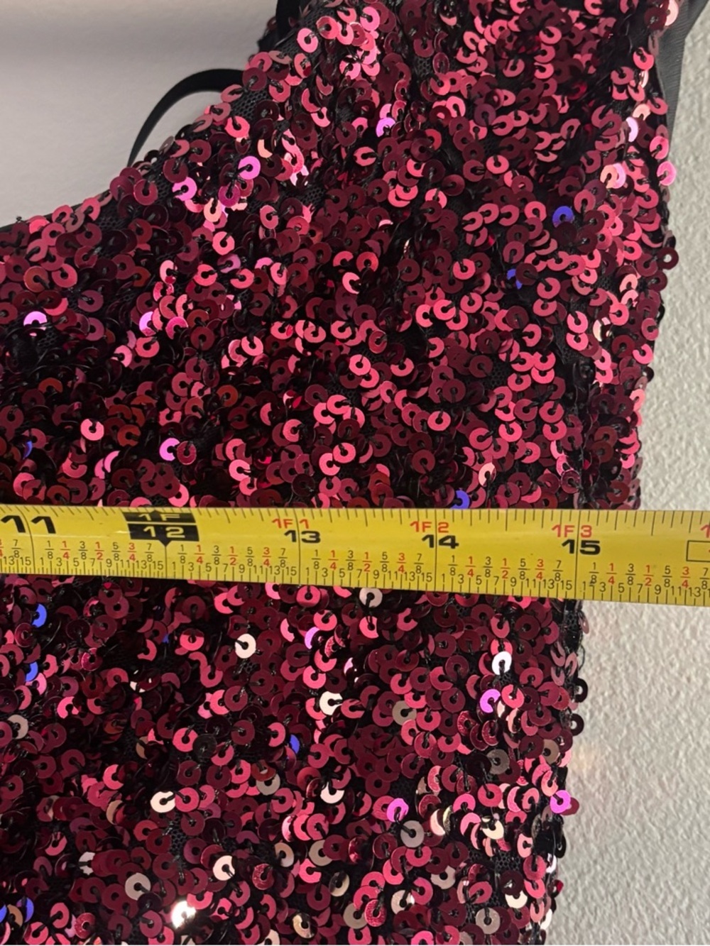 B. Smart Burgundy to Rose Gold Sequin Midi Dress - Picture 4 of 4